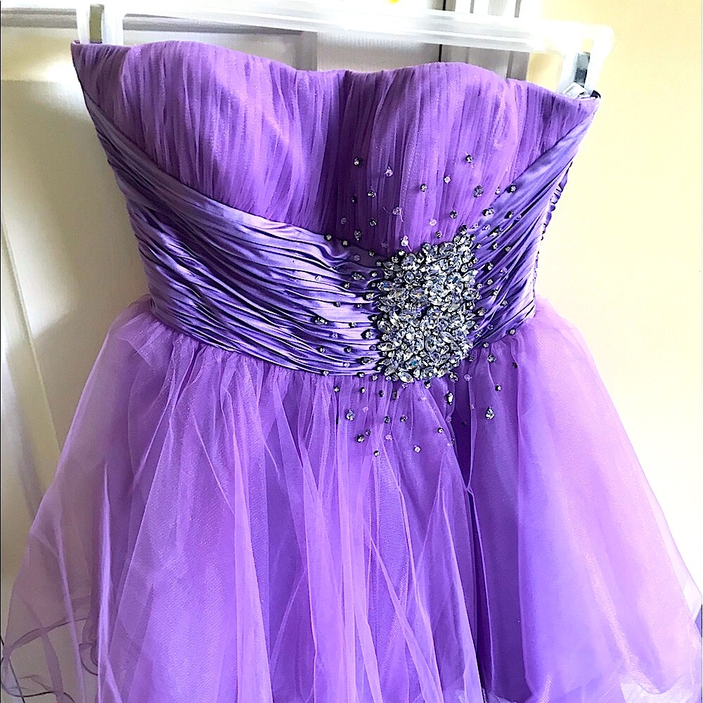 EUC SHERRI HILL BEAUTIFUL/GLAM PURPLE DRESS!!💕💕 - Picture 5 of 8